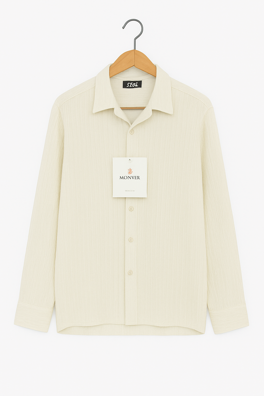 Vertical Texture Classic Long sleeve Shirt