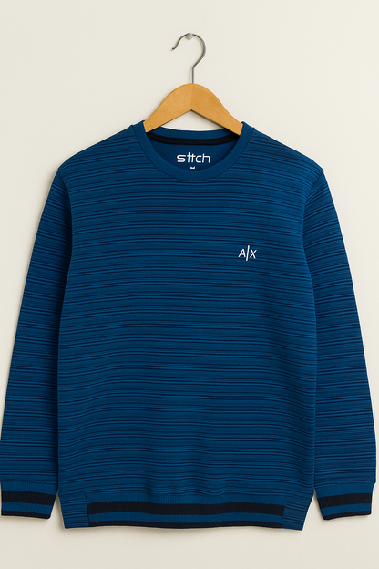 Men’s Cotton Ribbed Knit Sweatshirt