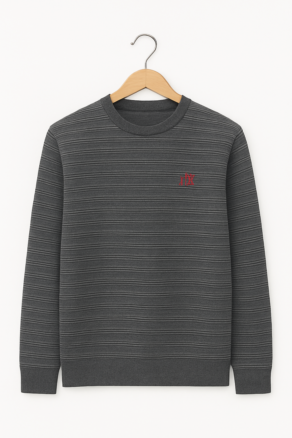 Men’s Cotton Ribbed Knit Sweatshirt
