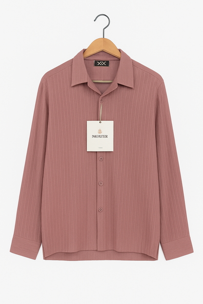 Vertical Texture Classic Long sleeve Shirt
