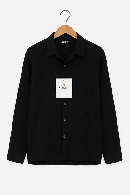 Vertical Texture Classic Long sleeve Shirt